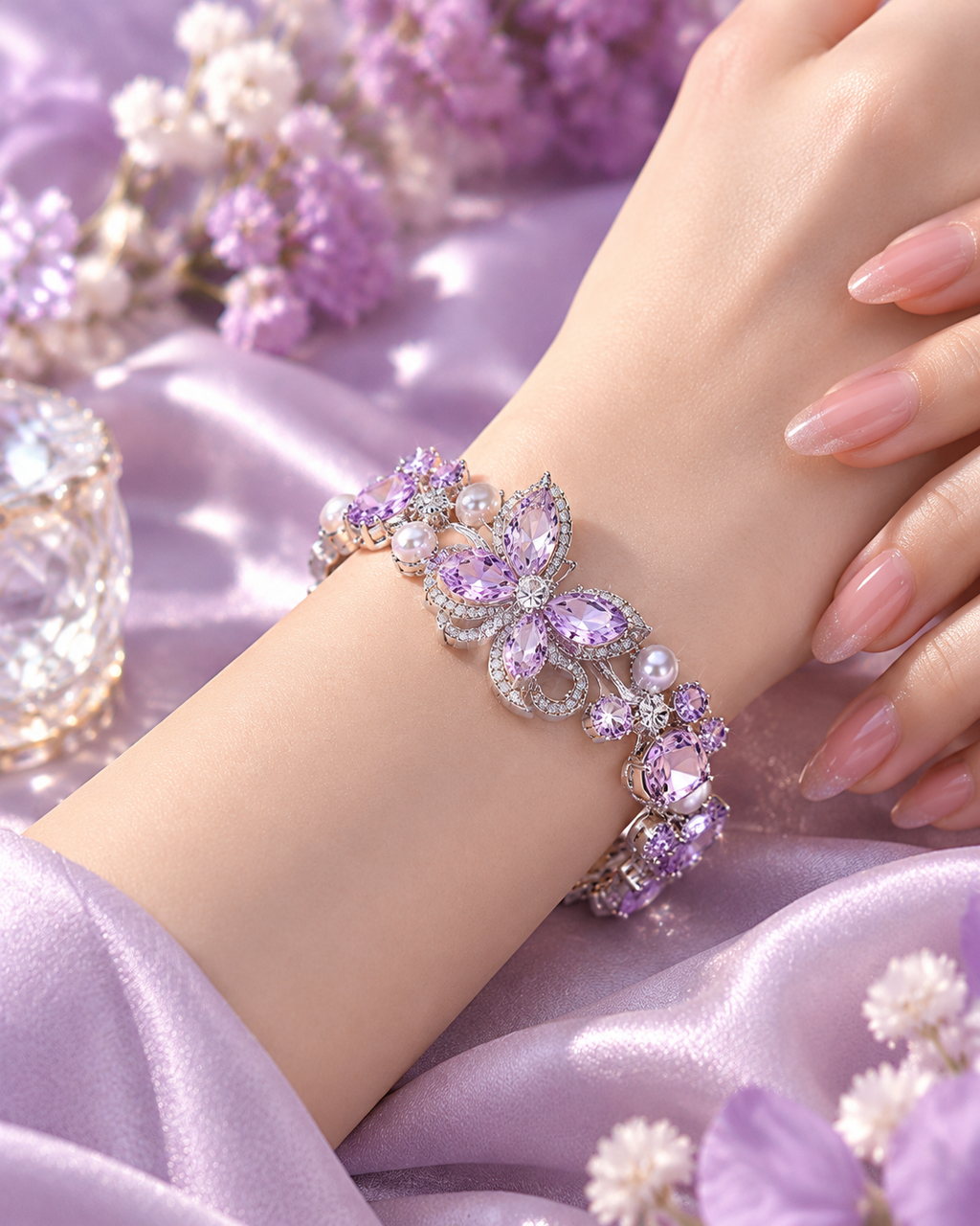 Lilac Butterfly Lumière Bracelet