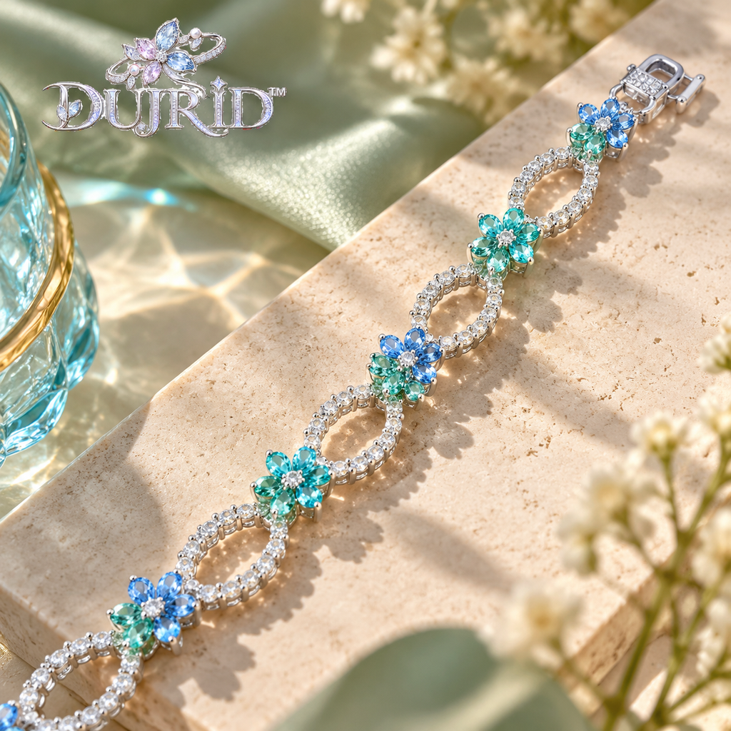 Tidal Loop Floral Bracelet