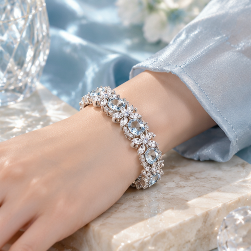 Glacial Bloom Tennis Bracelet