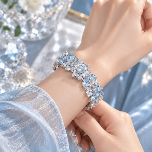 Frosted Branch Statement Bracelet