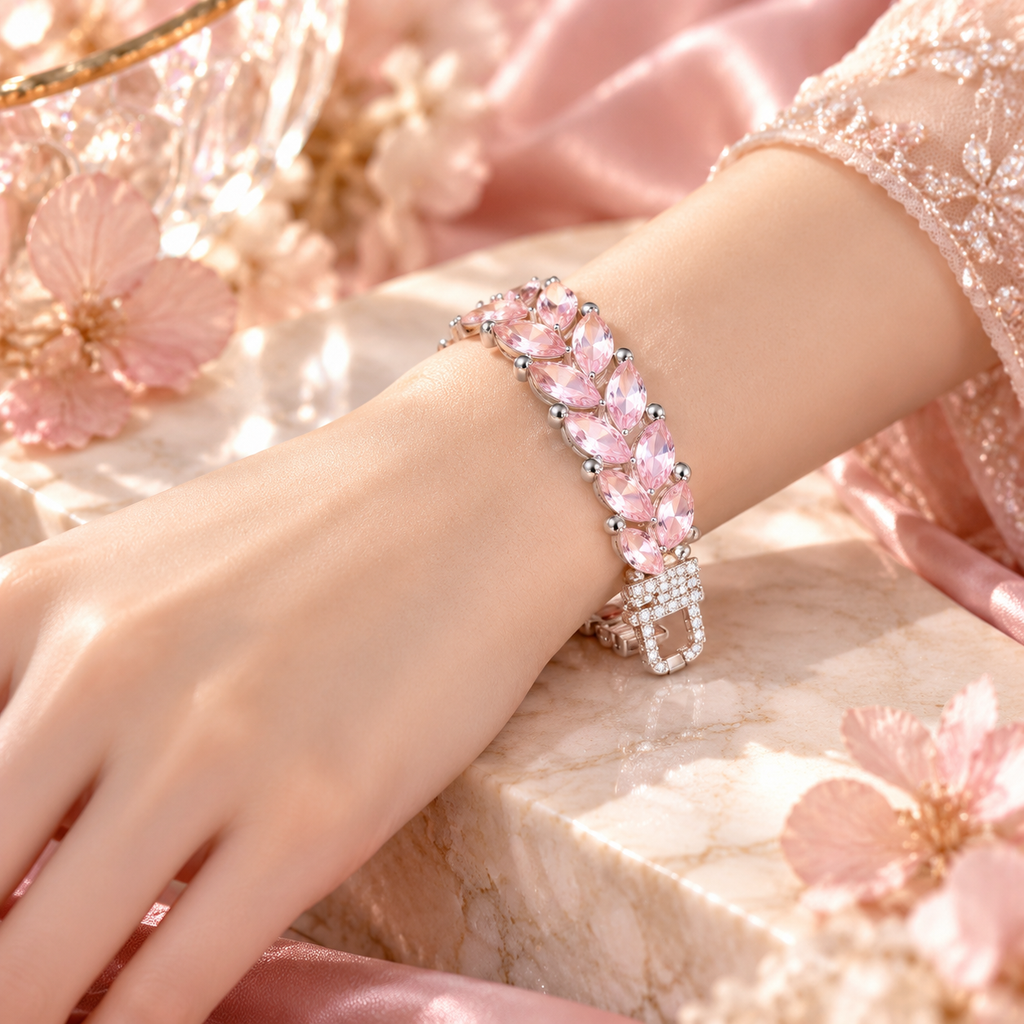 Rose Petal Marquise Bracelet