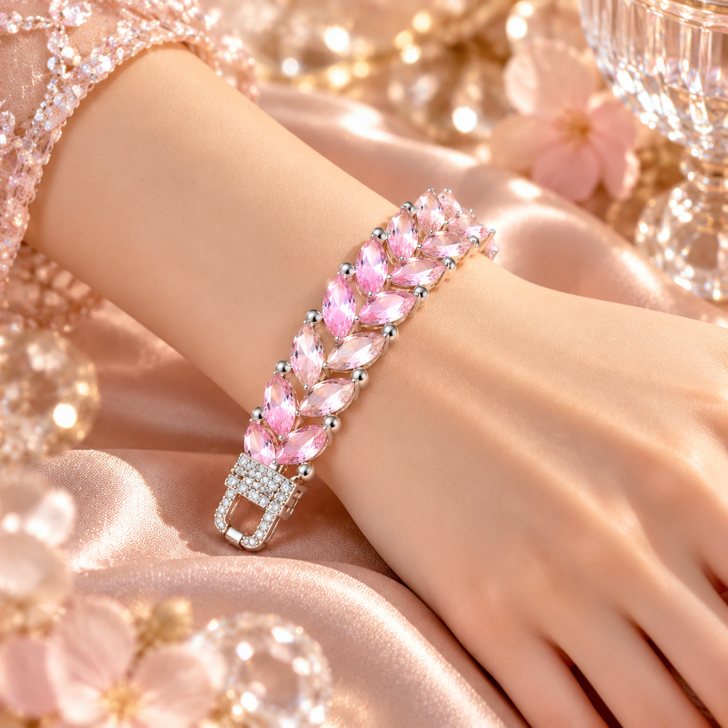 Rose Petal Marquise Bracelet