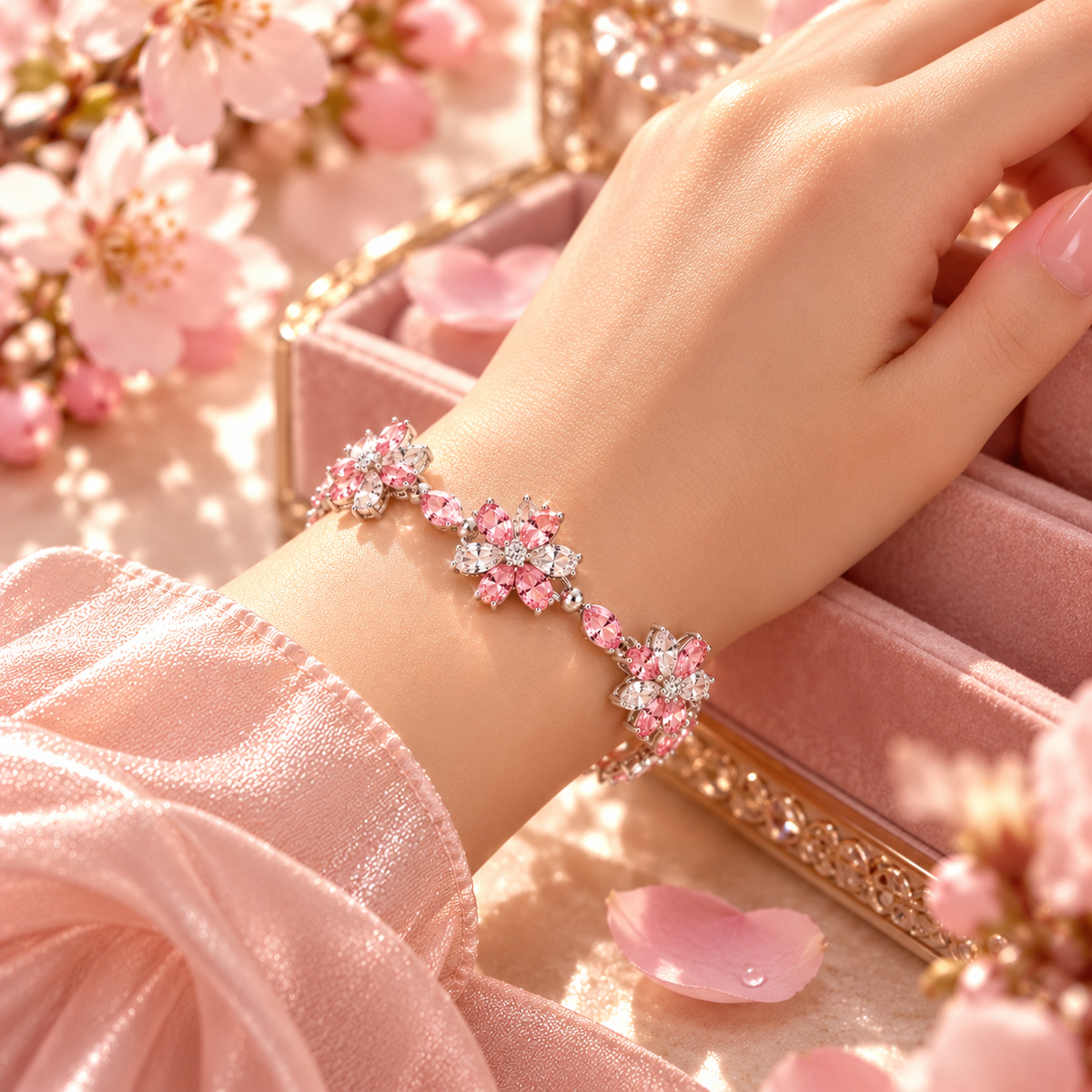 Rosé Fleur Bracelet