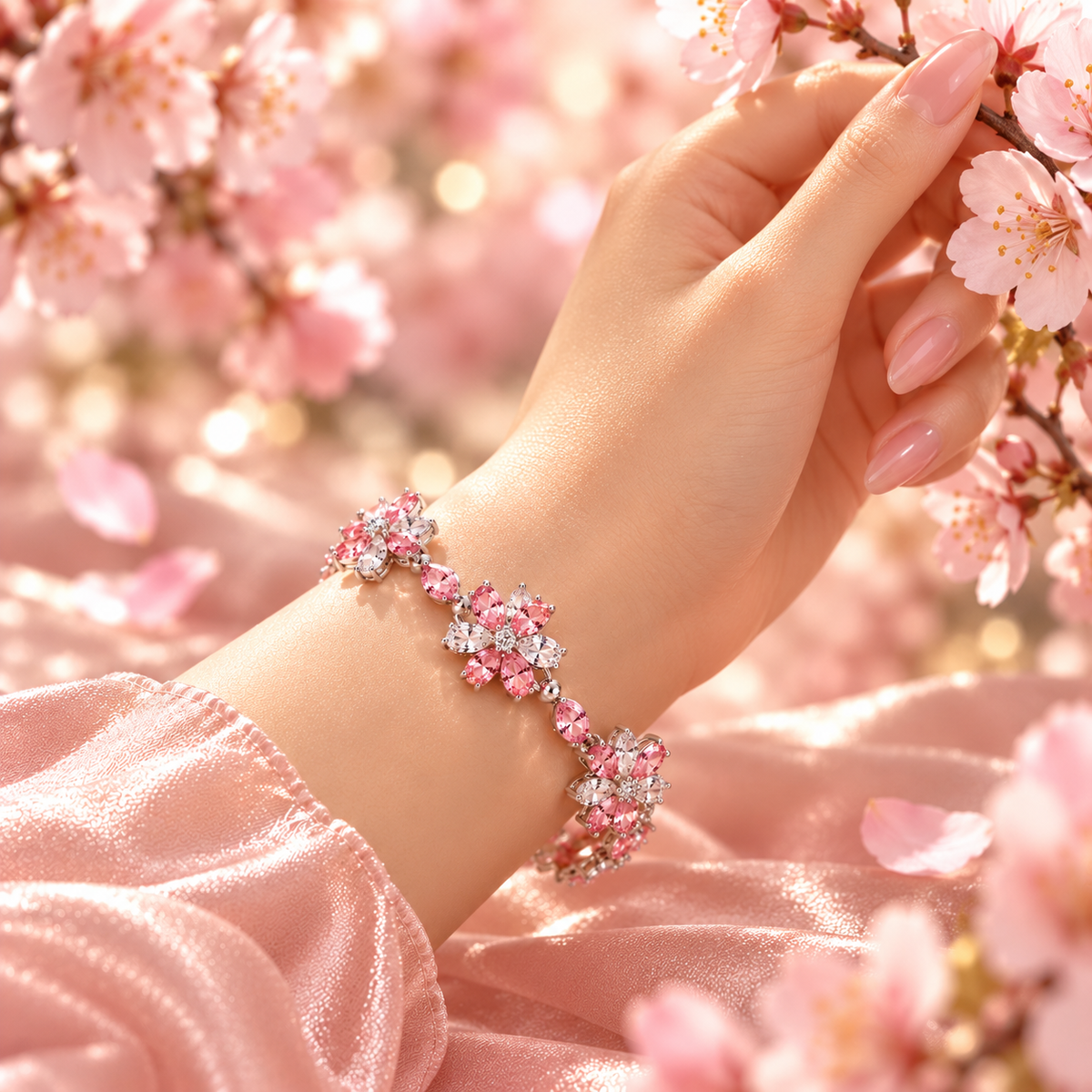Rosé Fleur Bracelet