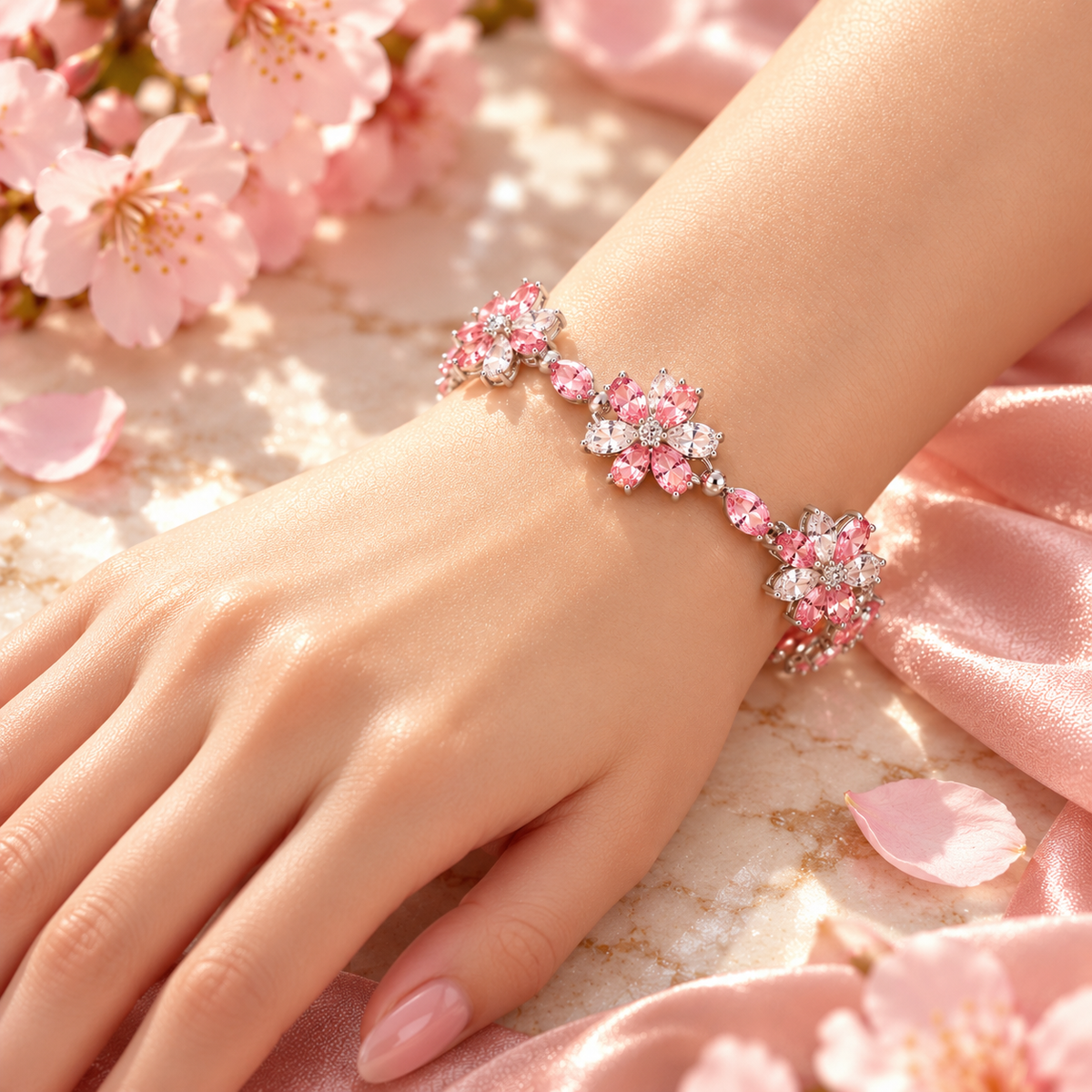 Rosé Fleur Bracelet