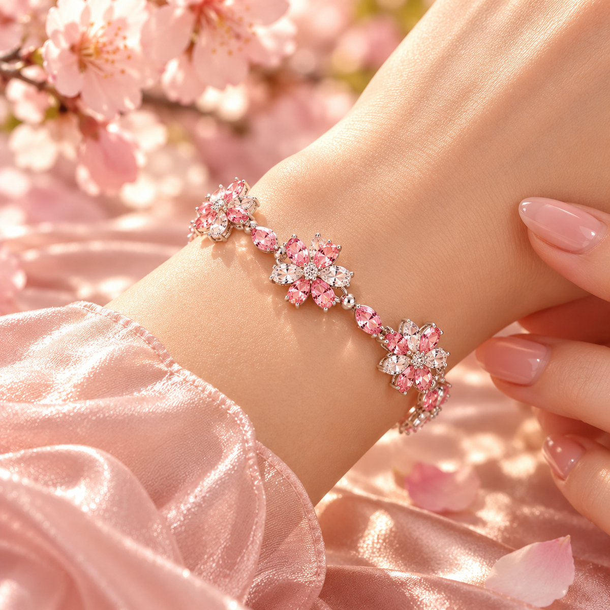 Rosé Fleur Bracelet