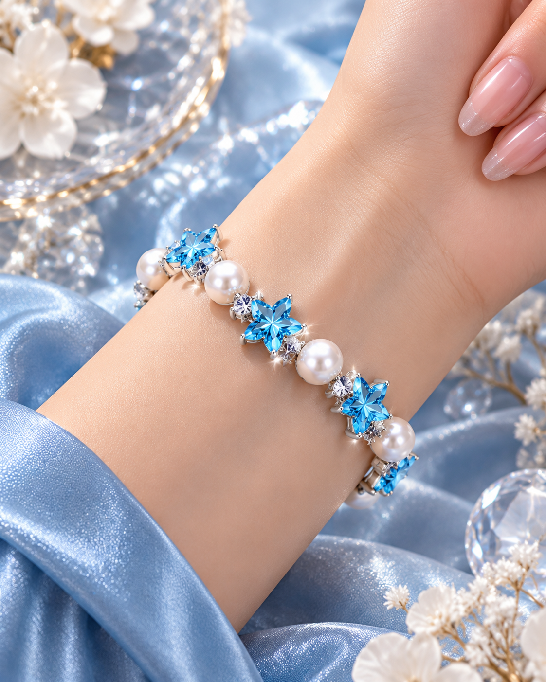 Starfall Blue Charm Bracelet
