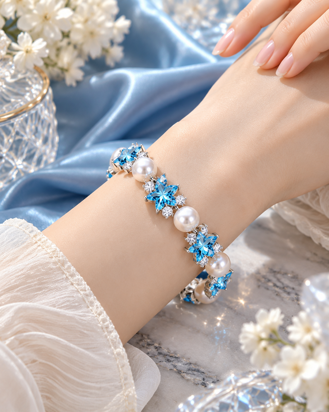 Starfall Blue Charm Bracelet